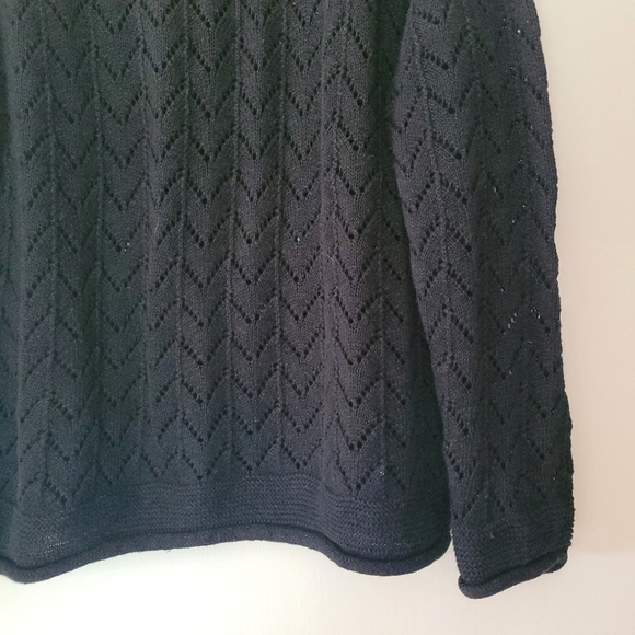 Vintage SK Wear Scallop Collar Knit Sweater women size Small - Picture 6 of 8
